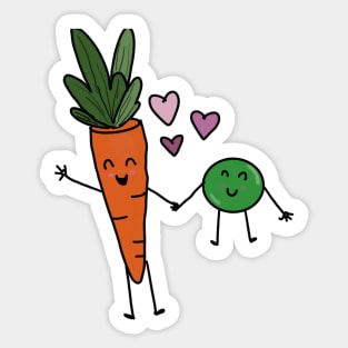 Peas & Carrots Sticker